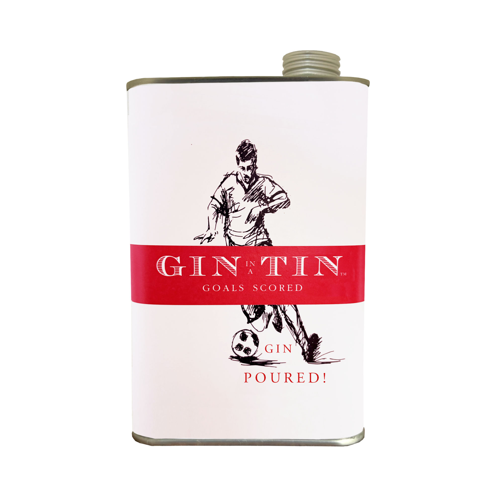 © 2026 Gin In A Tin -London Dry Gin No.11 - Football Male Tin Design