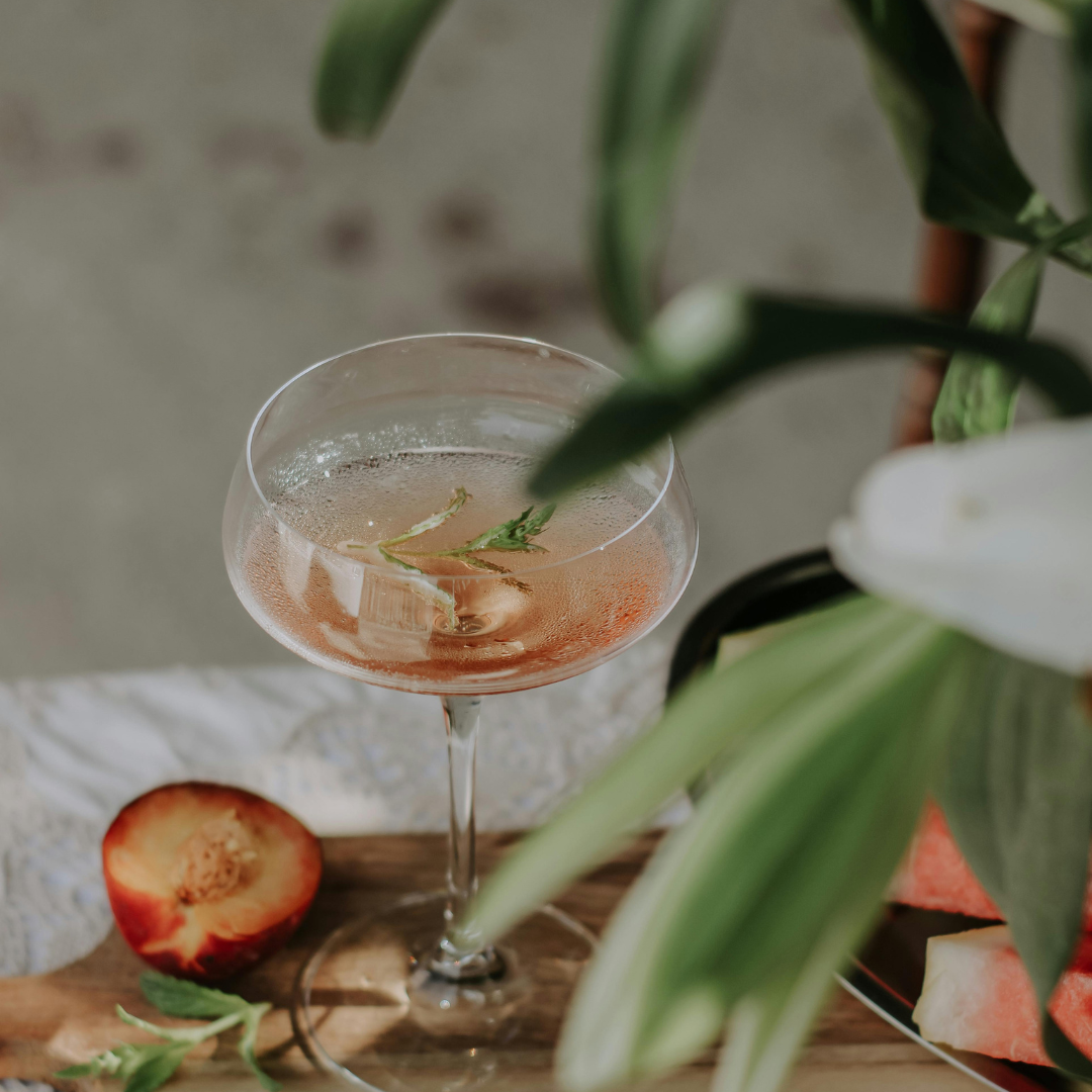 Plum & Rosemary Fizz
